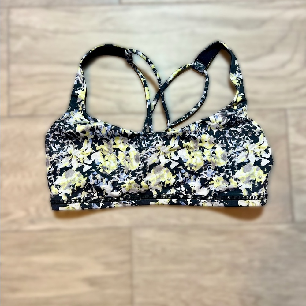 Lululemon - Women’s Floral Sports Bra with Strappy Back